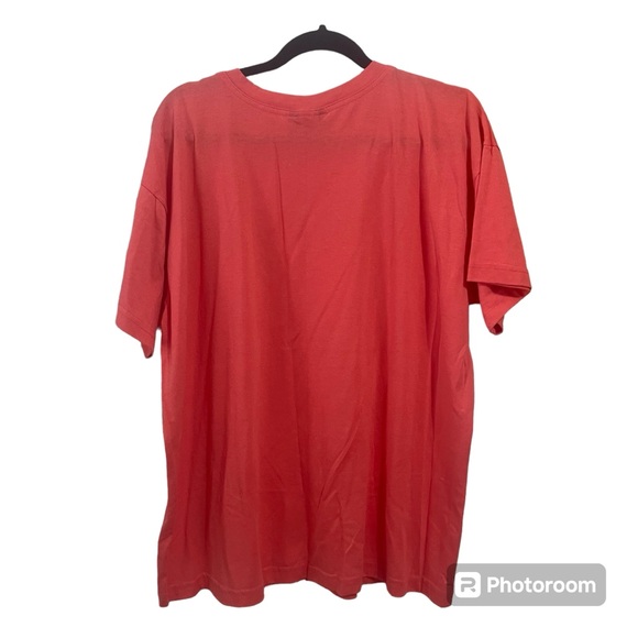 Vintage Coral gold studded/beaded short sleeve t-shirt with pearl neckline - Picture 2 of 5